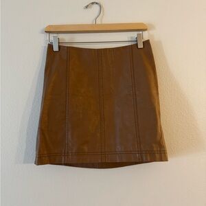 Free People Brown Pencil Skirt